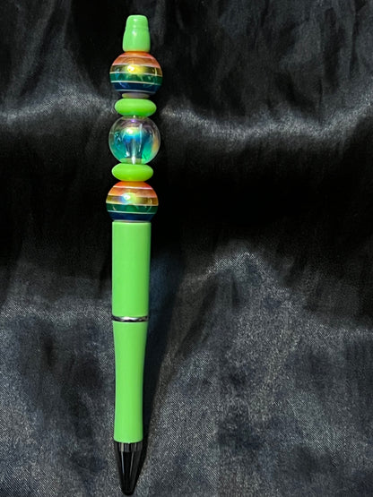 Over the Rainbow Beaded Pen with Black Ink