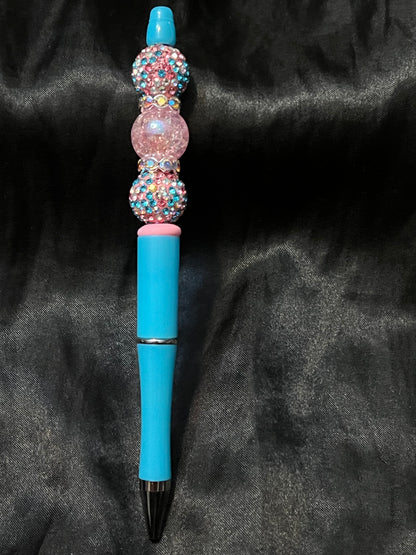 Cotton Candy Dream Beaded Pen with Black Ink